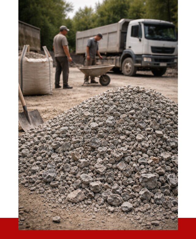 Гранитный щебень фракция 20-40 в Севастополе от 3303 руб. ПРОНЕРУДСев