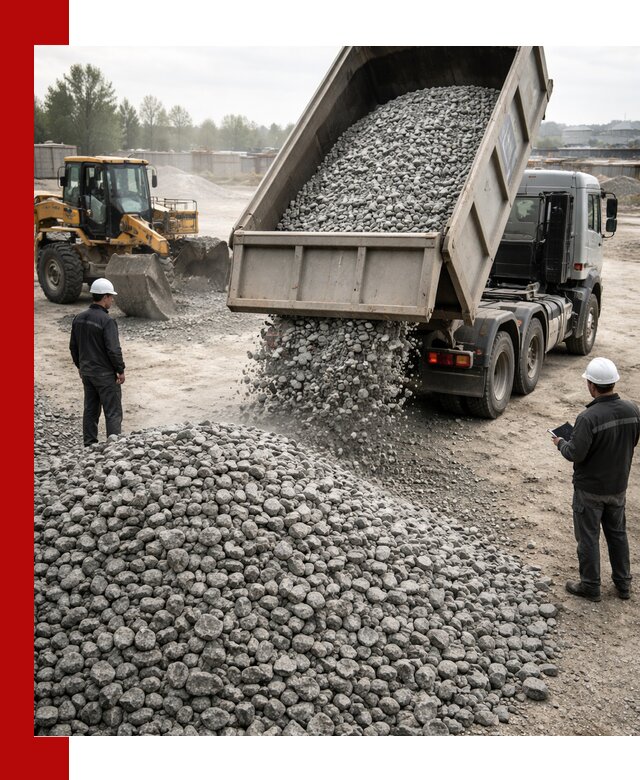 Доставка гранитного щебня фракции 20-40 в Севастополе