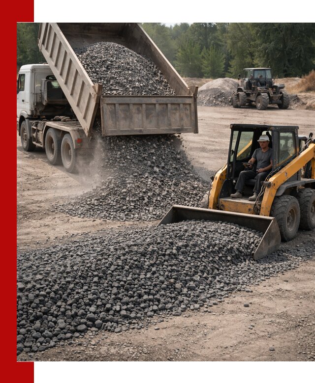 Гранитный щебень фракция 40-70 с доставкой в Севастополе