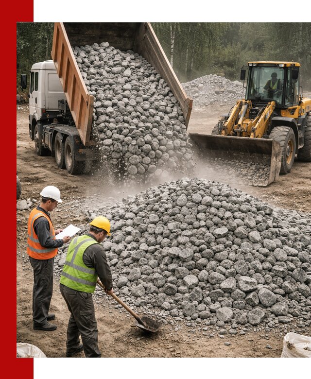 Гранитный щебень фракция 70-150 доставка в Севастополе