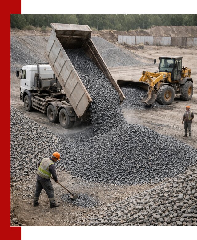 Щебень габбро-диабаз фр. 5-20 с доставкой в Севастополе