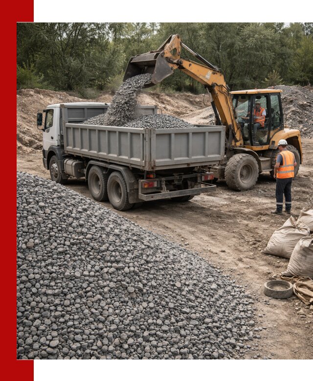 Доставка гравийного щебня в Севастополе оптом и в розницу