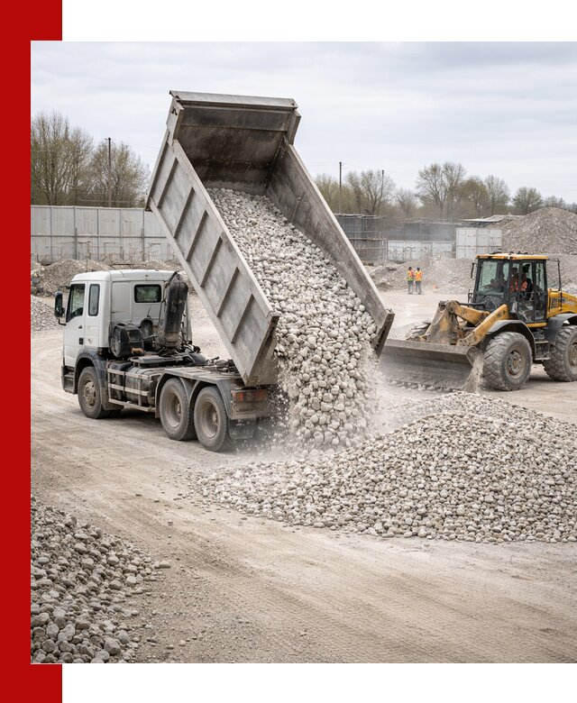 Доставка и продажа известнякового щебня в Севастополе