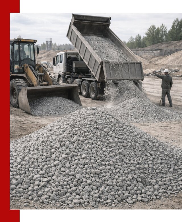 Доставка известнякового щебня фр. 5–20 в Севастополе