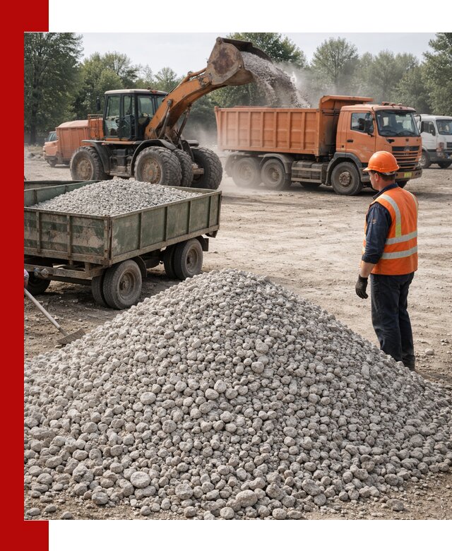 Доставка известнякового щебня фракция 20–40 в Севастополе