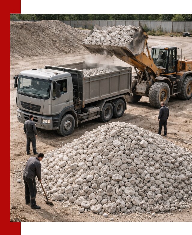 Известняковый щебень фракция 70–150 с доставкой в Севастополе