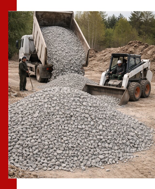 Доставка доломитового щебня в Севастополе напрямую от карьера