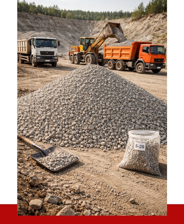 Доломитовый щебень фр. 5-20 в Севастополе от 4335 р. | ПРОНЕРУДСев