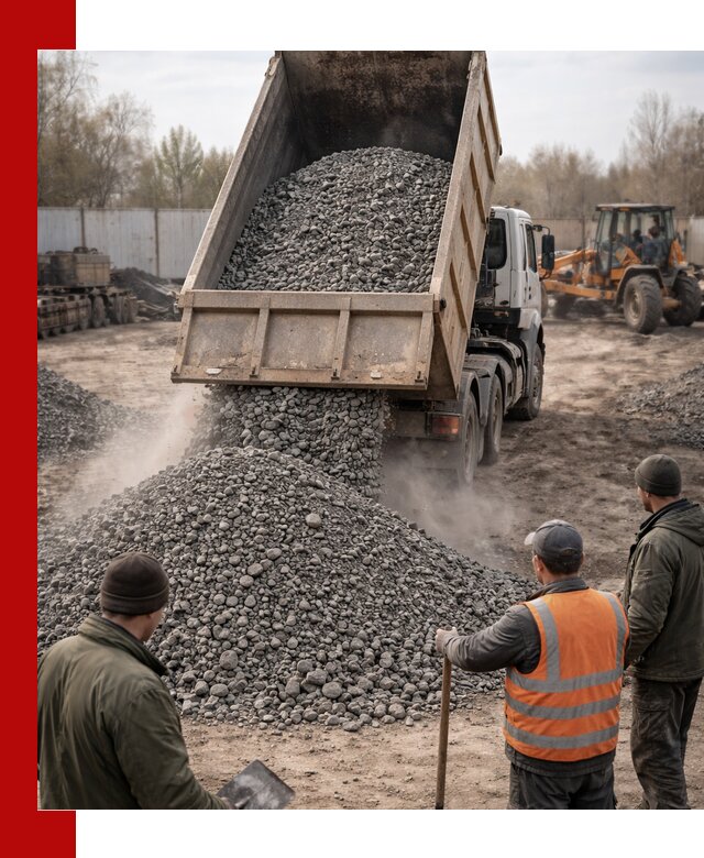 Доставка шлакового щебня в удобные сроки по выгодной цене в Севастополе