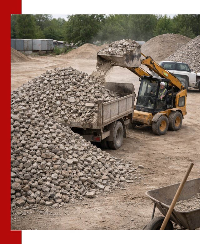 Доставка вторичного щебня в Севастополе для строительных работ
