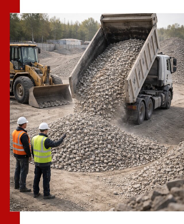 Вторичный щебень фракция 40–70 доставка в Севастополе