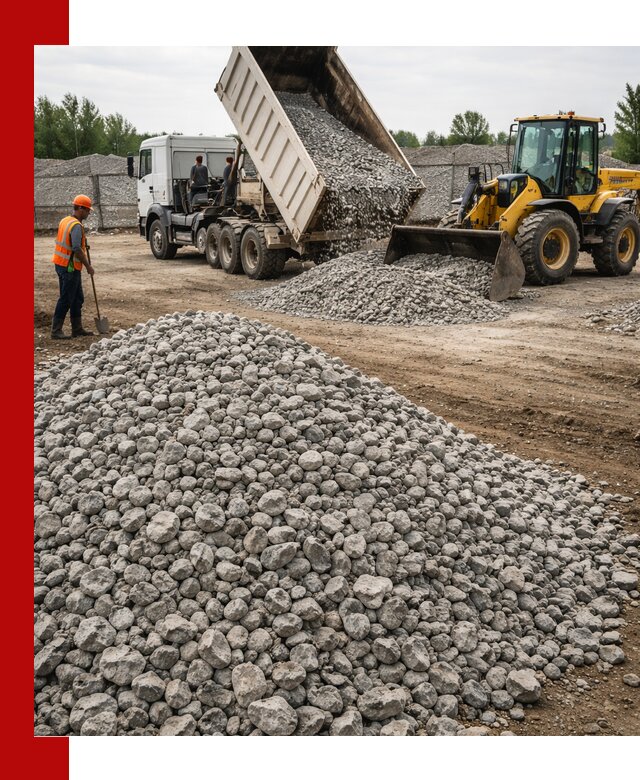 Доставка бетонного щебня фракции 40-70 в Севастополе