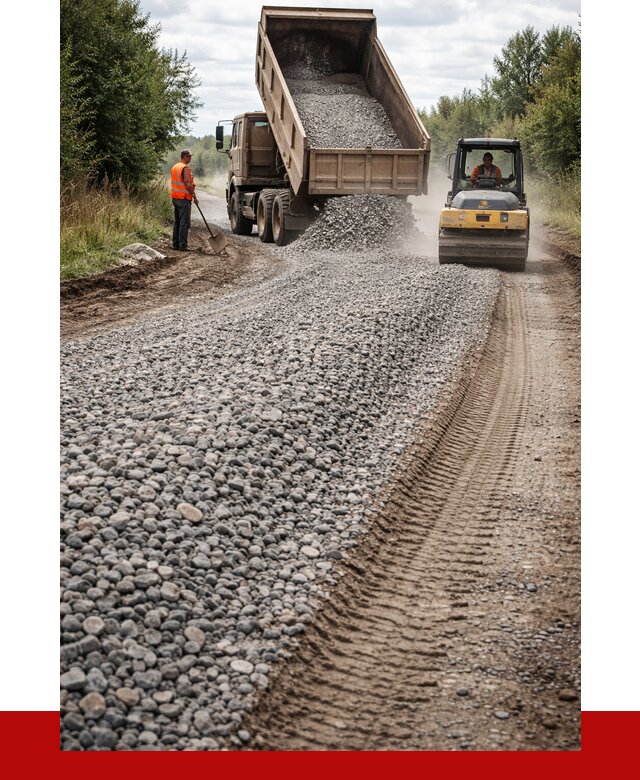 Щебень для отсыпки дороги в Севастополе от 2787 р. ПРОНЕРУДСев