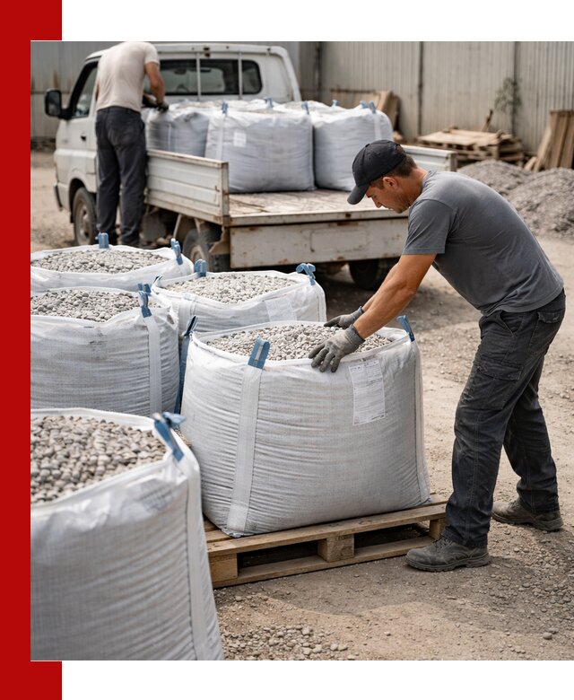 Доставка щебня в мешках по выгодным ценам в Севастополе