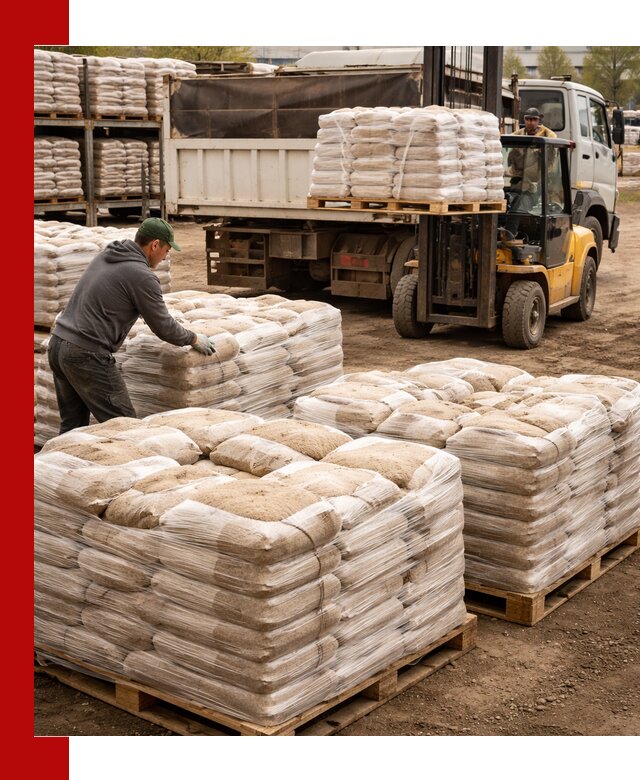 Карьерный песок в мешках с доставкой в Севастополе