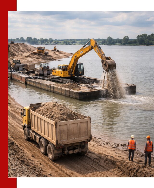 Намывной песок с доставкой в Севастополе оптом и в розницу