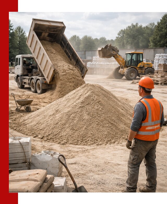 Доставка строительного песка с самосвалом в Севастополе