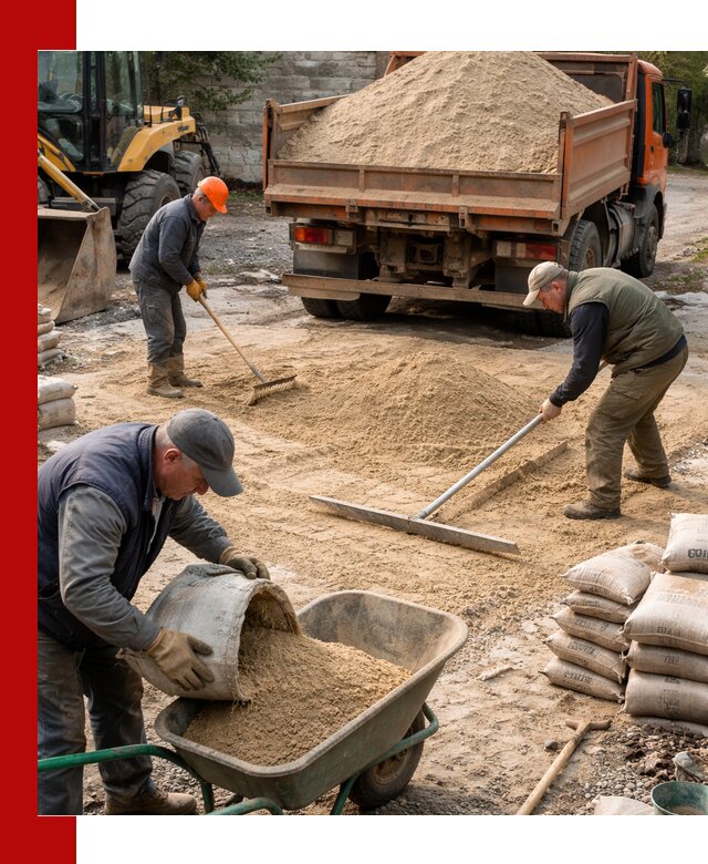 Поставка песка для стяжки в Севастополе с быстрой доставкой