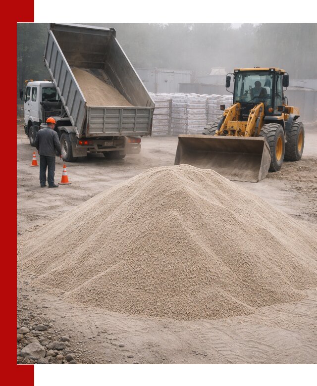 Кварцевый песок фракция 0–8 для стройработ в Севастополе
