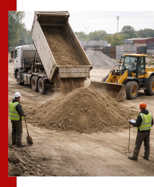 Доставка и продажа пескогрунта оптом и в розницу в Севастополе