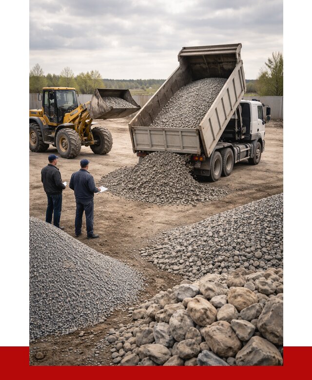 Гравий и камень с доставкой в Севастополе от 4335 р. - ПРОНЕРУДСев