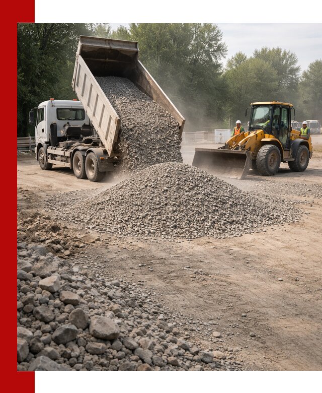 Гравий фракция 5–20 доставка в Севастополе оптом и в розницу