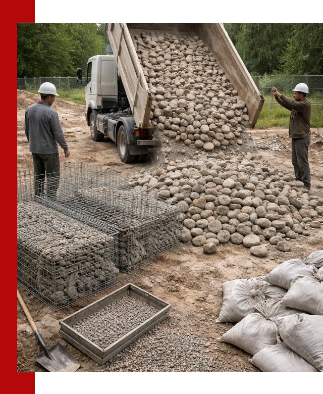 Камень для габионов фракция 70–151 в Севастополе