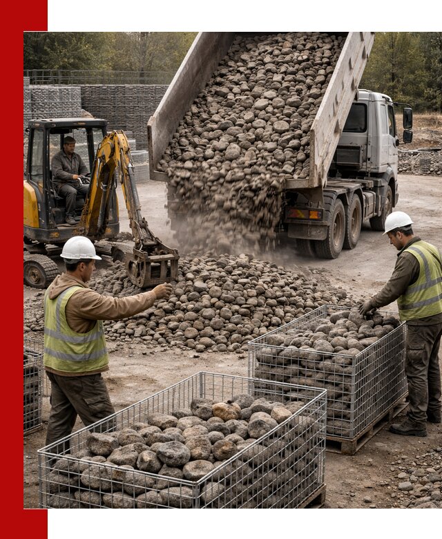 Камень для габионов фракция 100–201 в Севастополе