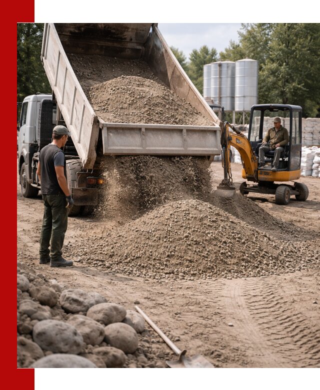 Доставка ПГС С3 в Севастополе самосвалами и миксерами