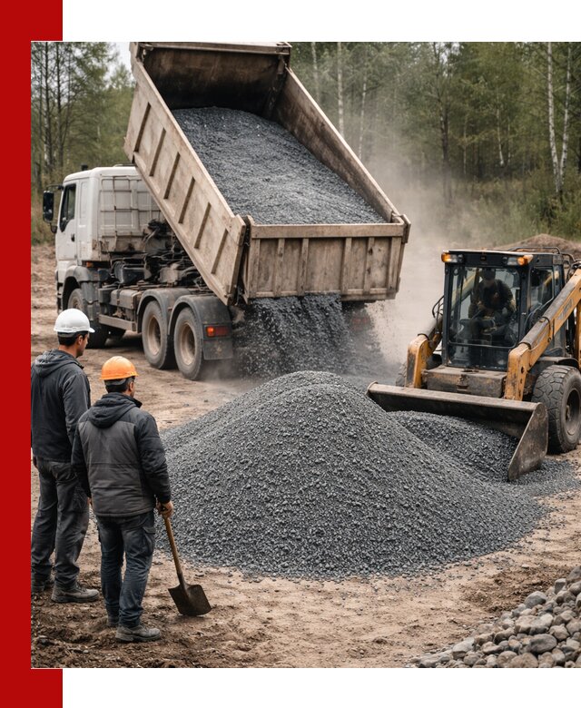 Гранитный отсев 0-5 с доставкой и разгрузкой в Севастополе