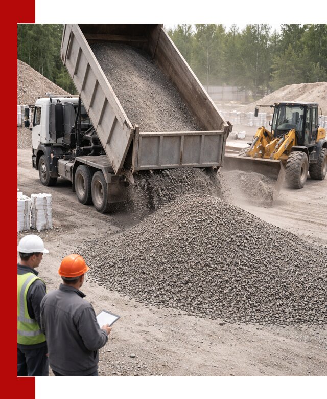 Доставка и продажа гранитного отсева 0-10 в Севастополе