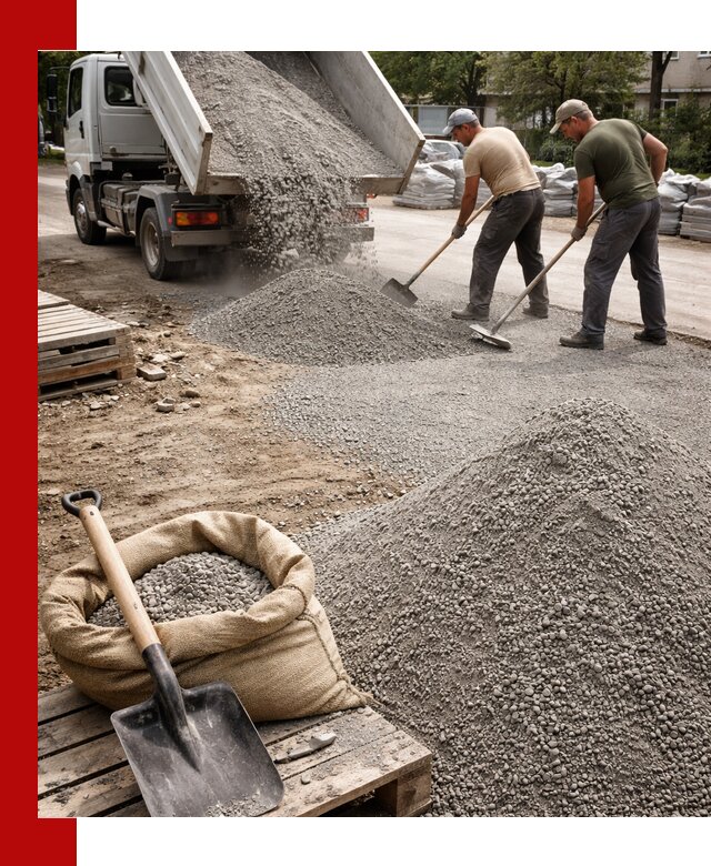 Отсев для тротуарной плитки в Севастополе — доставка и укладка