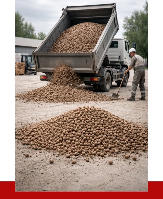Керамзит с доставкой в Севастополе от 4335 р. за м3 | ПРОНЕРУДСев