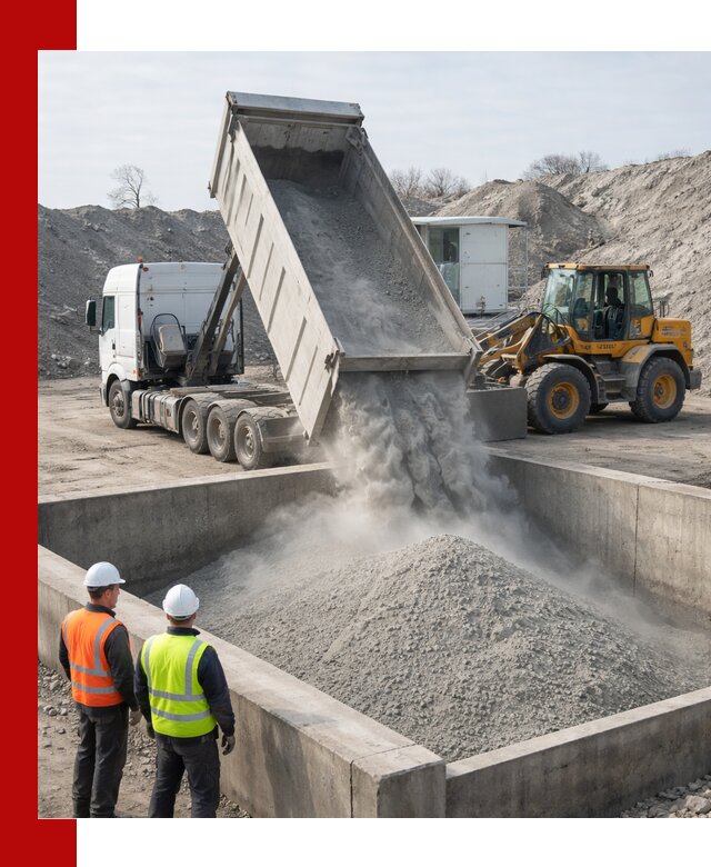 Доставка цемента навалом в Севастополе крупными партиями