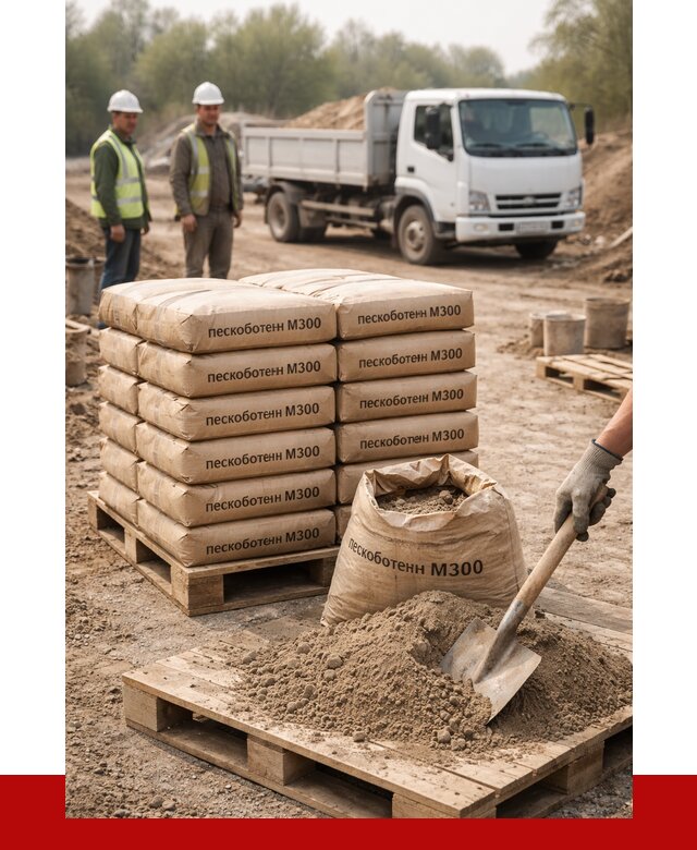Пескобетон М300 в Севастополе с доставкой от 4799 р. за куб | ПРОНЕРУДСев