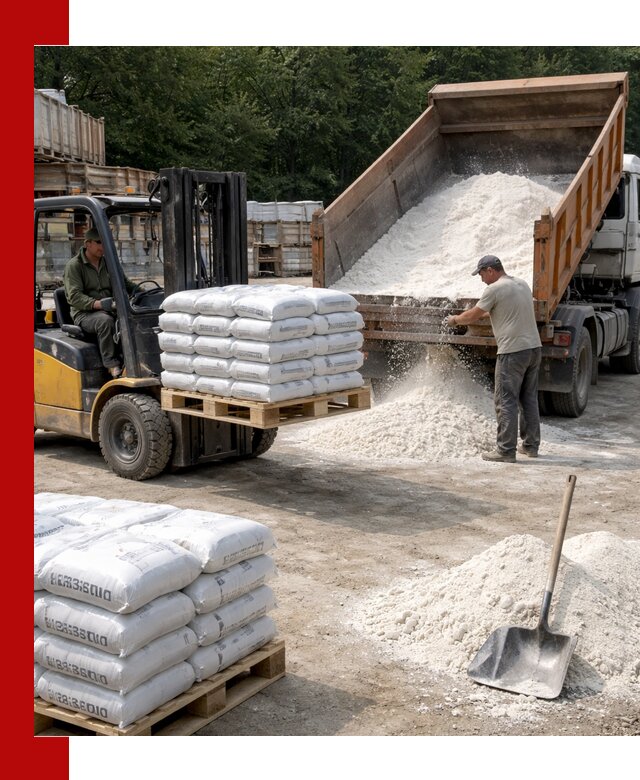 Доставка строительной извести оптом и в розницу в Севастополе