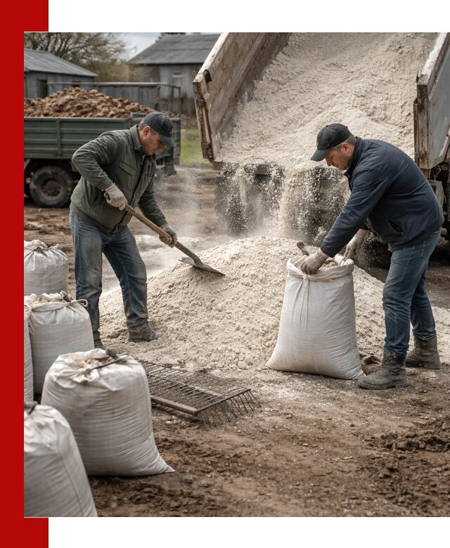 Доставка извести пушонки в Севастополе оптом и мелким оптом