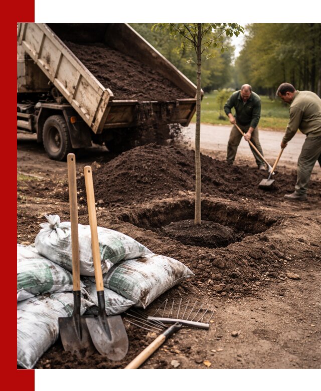 Грунт для посадки деревьев в Севастополе — доставка и подготовка почвы