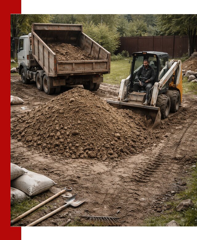 Суглинок для планировки участков в Севастополе с доставкой и выгрузкой