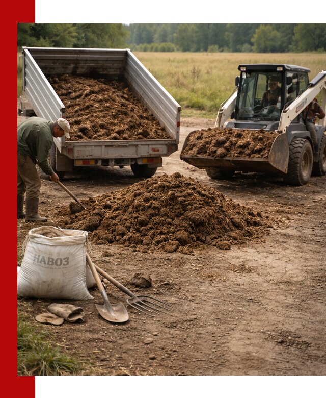 Доставка конского навоза в Севастополе с разгрузкой и доставкой на объект