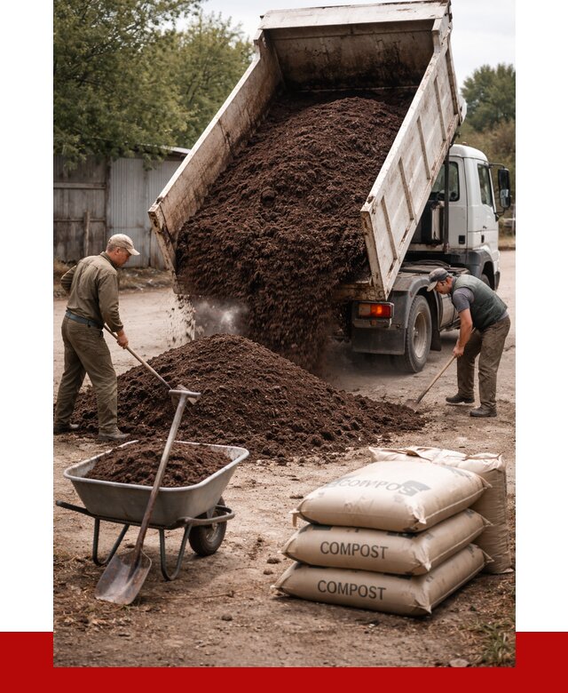 Купить компост в Севастополе от 4335 р. за куб с доставкой | ПРОНЕРУДСев