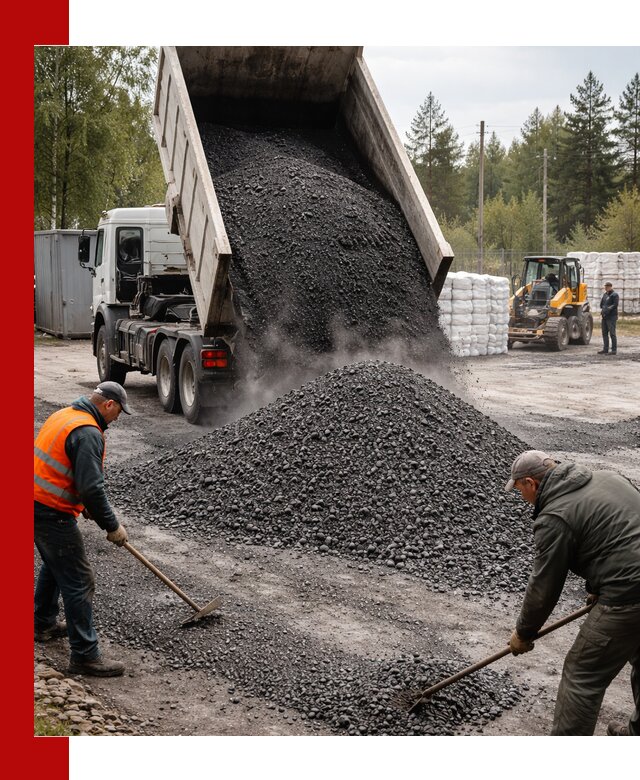 Доставка и продажа асфальтного гранулята в Севастополе