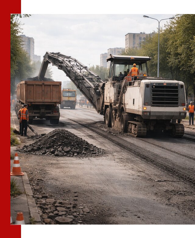 Фрезерованный асфальт в Севастополе — удаление и вывоз старого покрытия