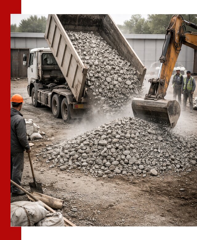 Доставка дробленого бетона в Севастополе оптом и в розницу