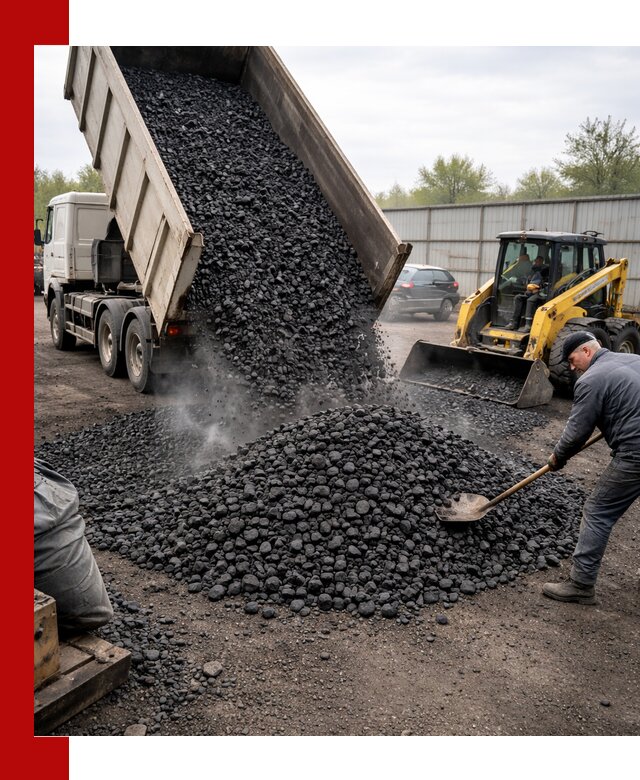 Доставка угля орех в Севастополе оптом и в розницу