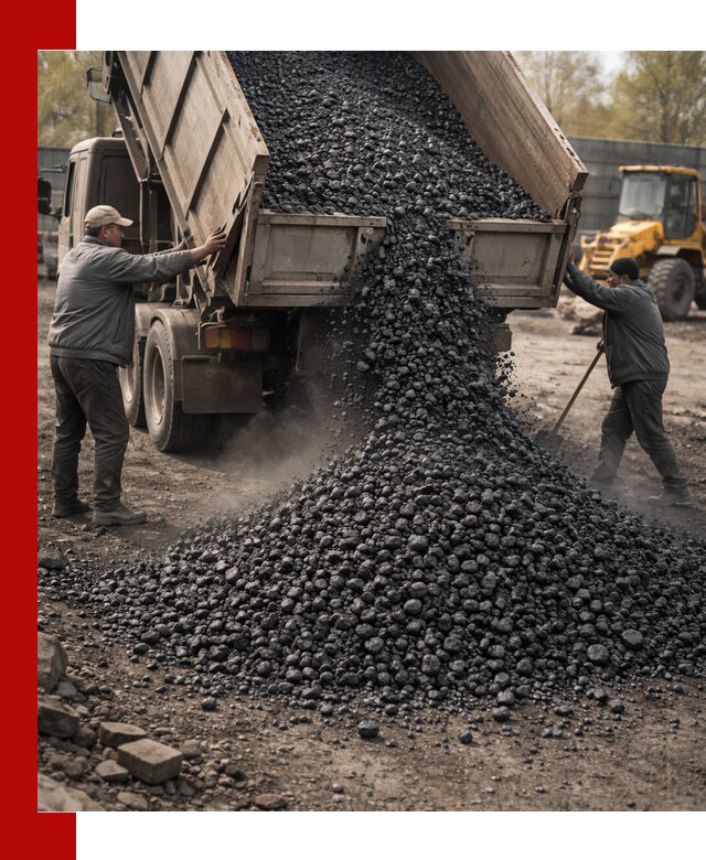 Доставка угля семечка самосвалами в Севастополе