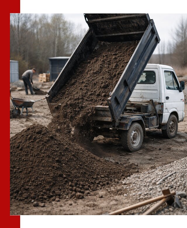 Аренда минисамосвала в Севастополе для доставки сыпучих материалов