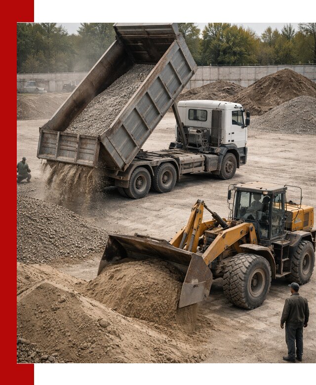 Перевозка сыпучих грузов самосвалами и бортовыми в Севастополе