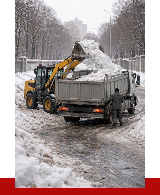 Вывоз снега с погрузкой в Севастополе от 3612 р. ПРОНЕРУДСев