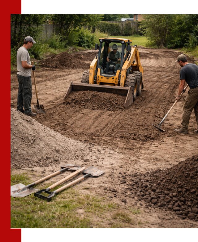 Планировка участка грунтом с вывозом и доставкой в Севастополе